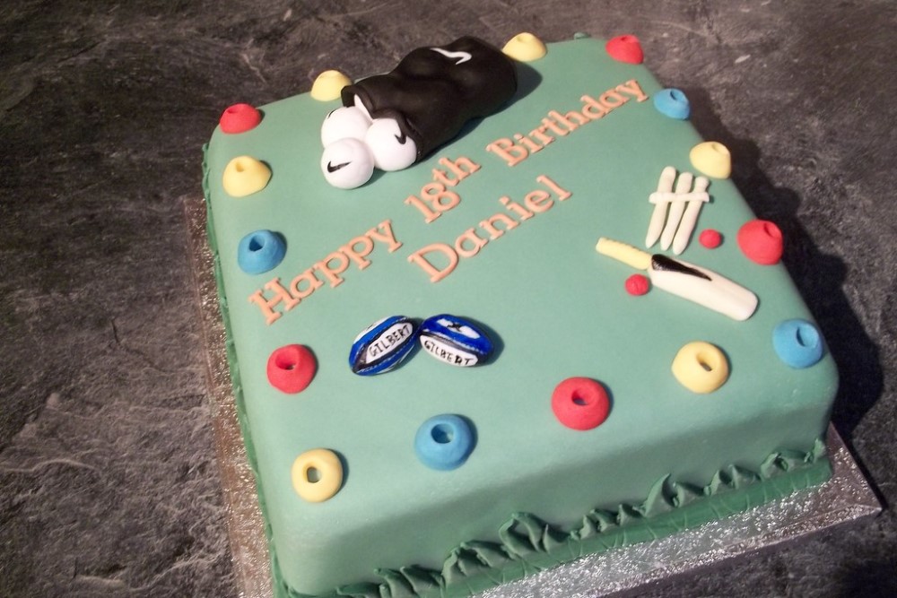 Cricket-themed Cake and Food