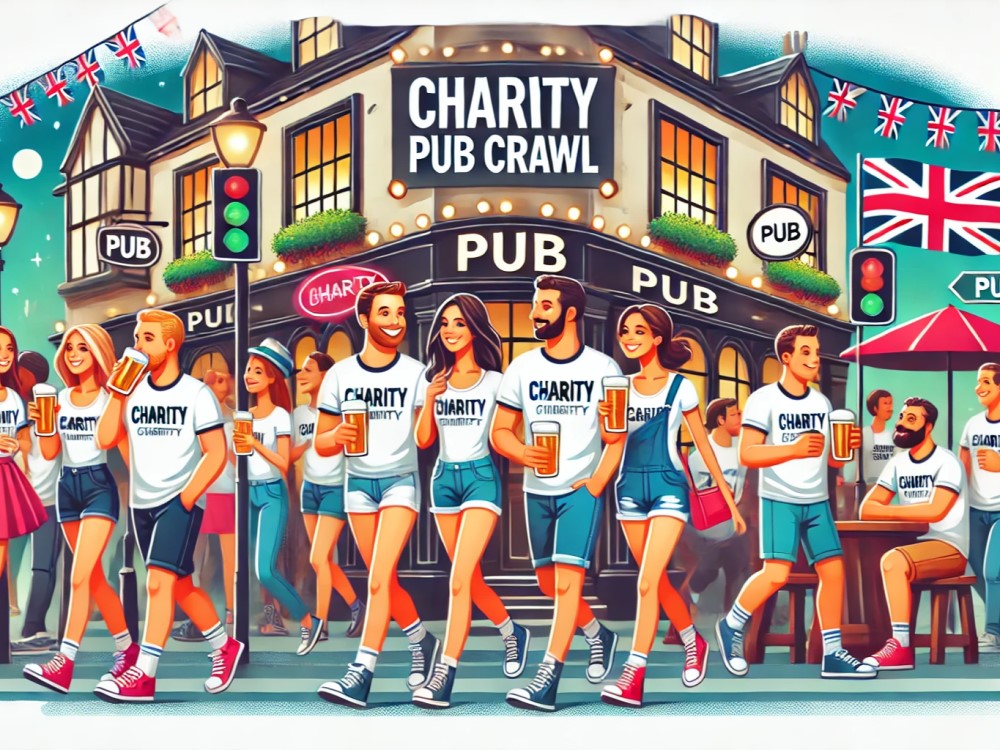 Participate in Charity Pub Crawls