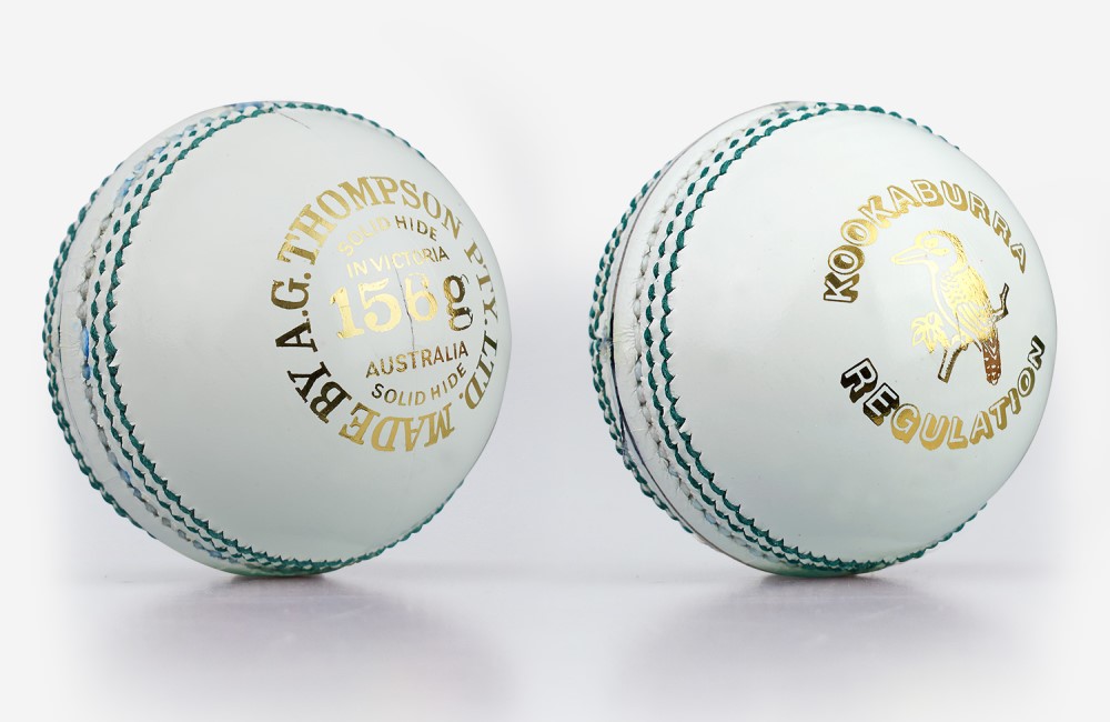 The Kookaburra White Super Test Cricket Ball