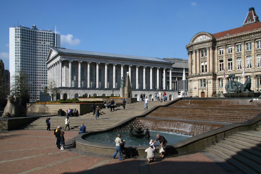 Victoria Square and the Birmingham Town Hall