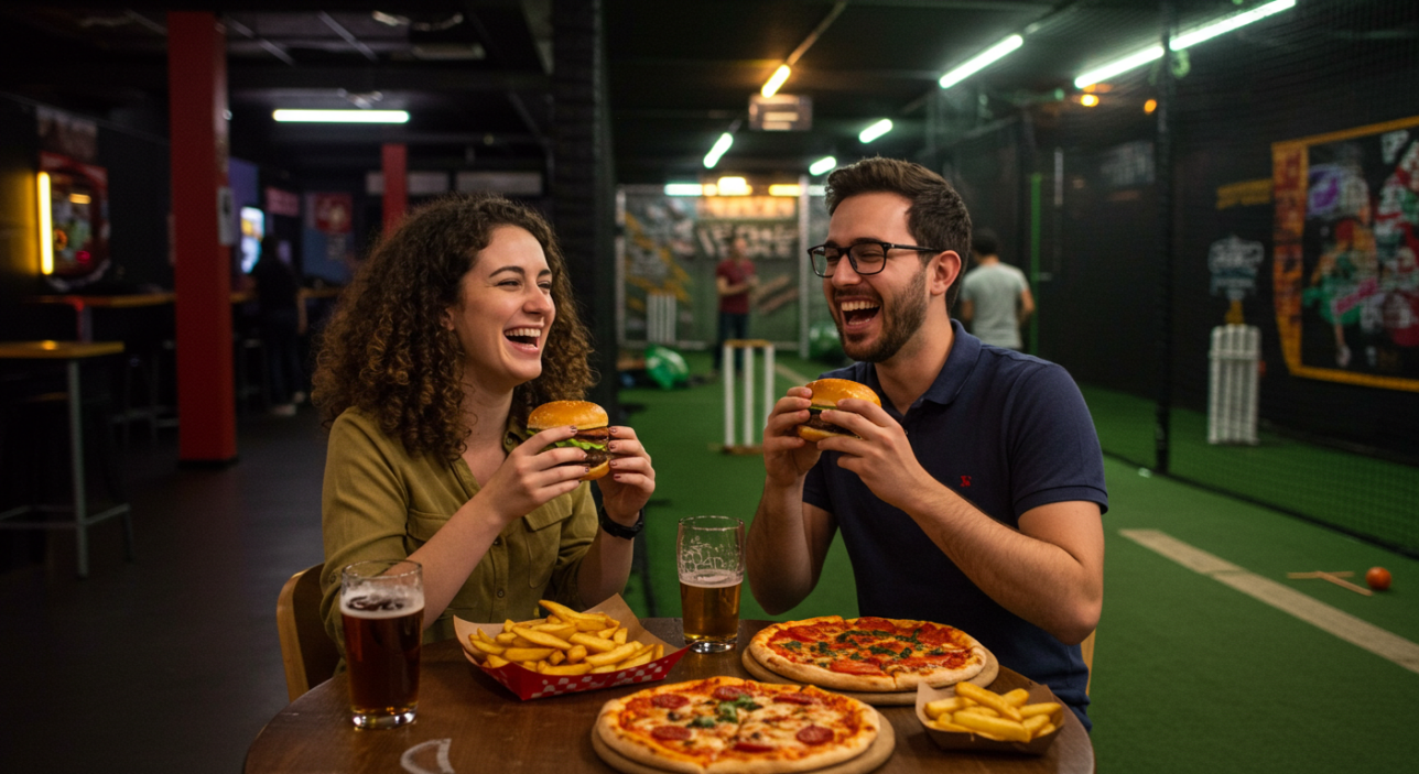 1. Sixes at Riverside East Stratford Indoor Sport, Street Food and Big Laughs