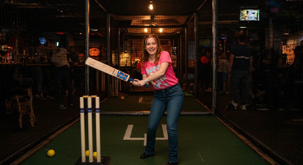 1. Sixes at Riverside East Stratford Interactive Cricket, Cocktails and Group Buzz