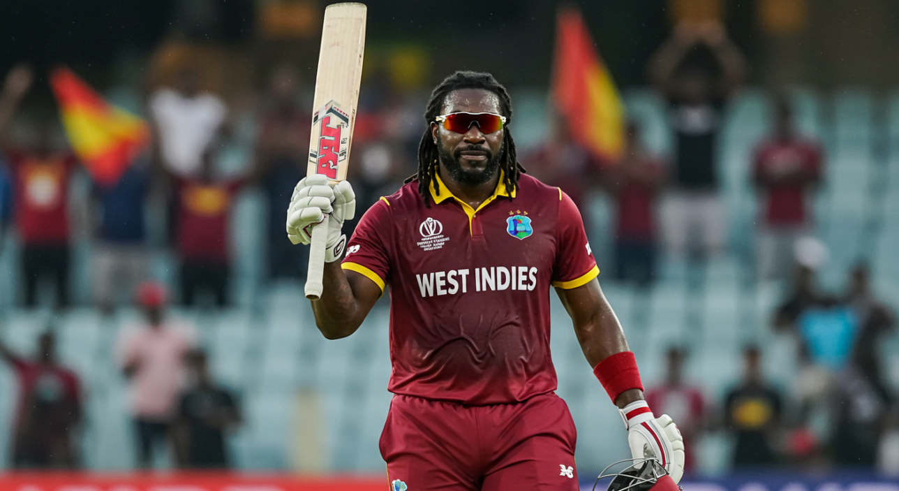 7. Chris Gayle (West Indies) – 215 runs vs Zimbabwe