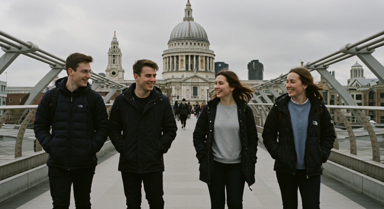 5. St Paul’s Cathedral and Millennium Bridge