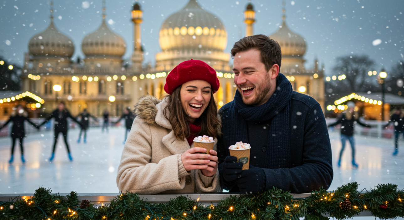 5. The Royal Pavilion Ice Rink and Gift Stalls