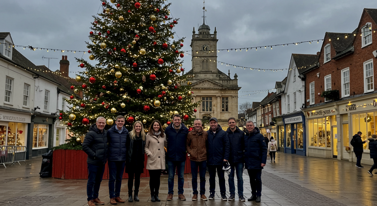 7. Christmas Trees Throughout the Town