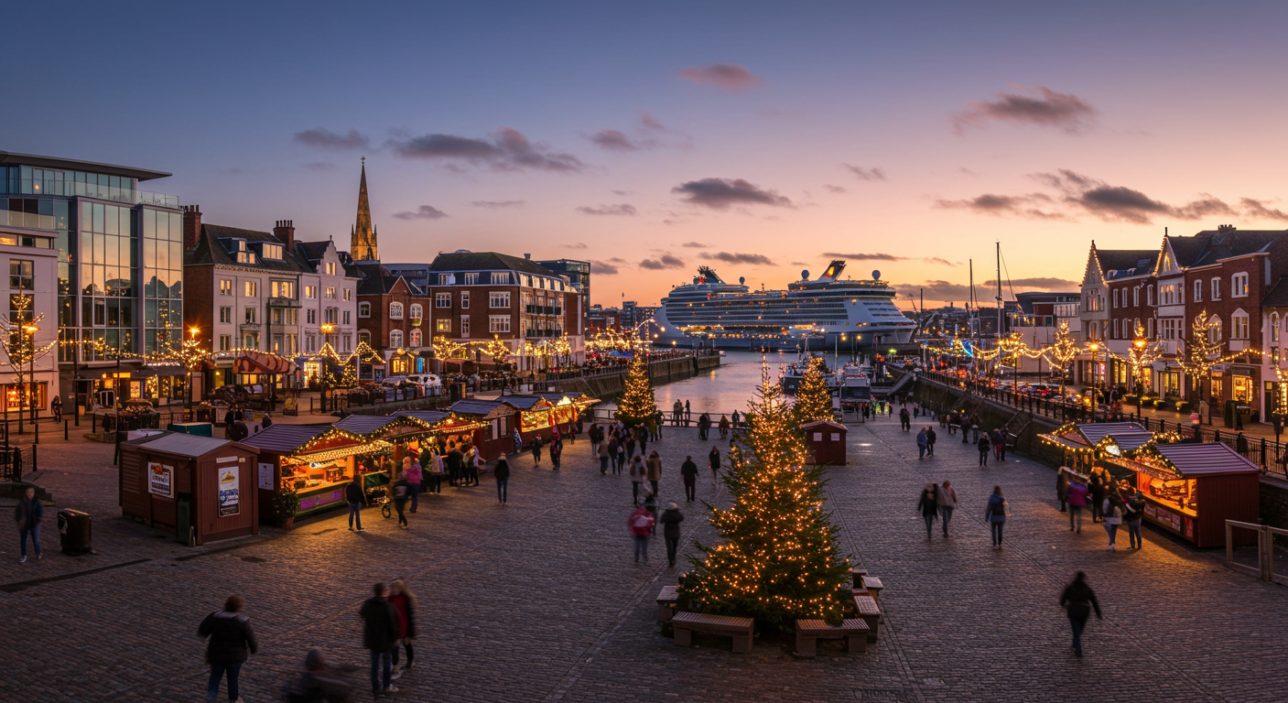 7. Take a Festive Cruise or Waterfront Walk